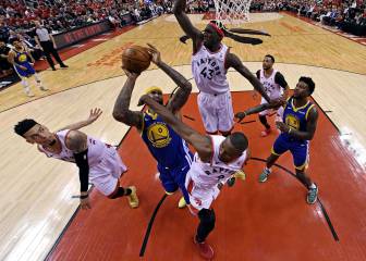 Warriors top Raptors in game 5 to stay alive in NBA Finals