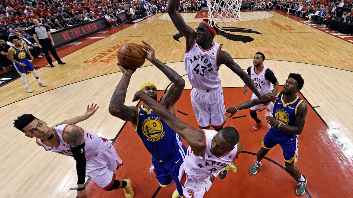 Warriors top Raptors in game 5 to stay alive in NBA Finals