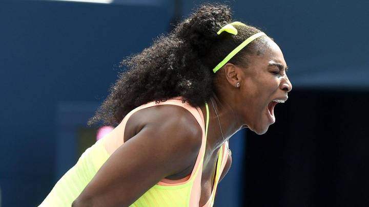Serena Williams in action at the US Open