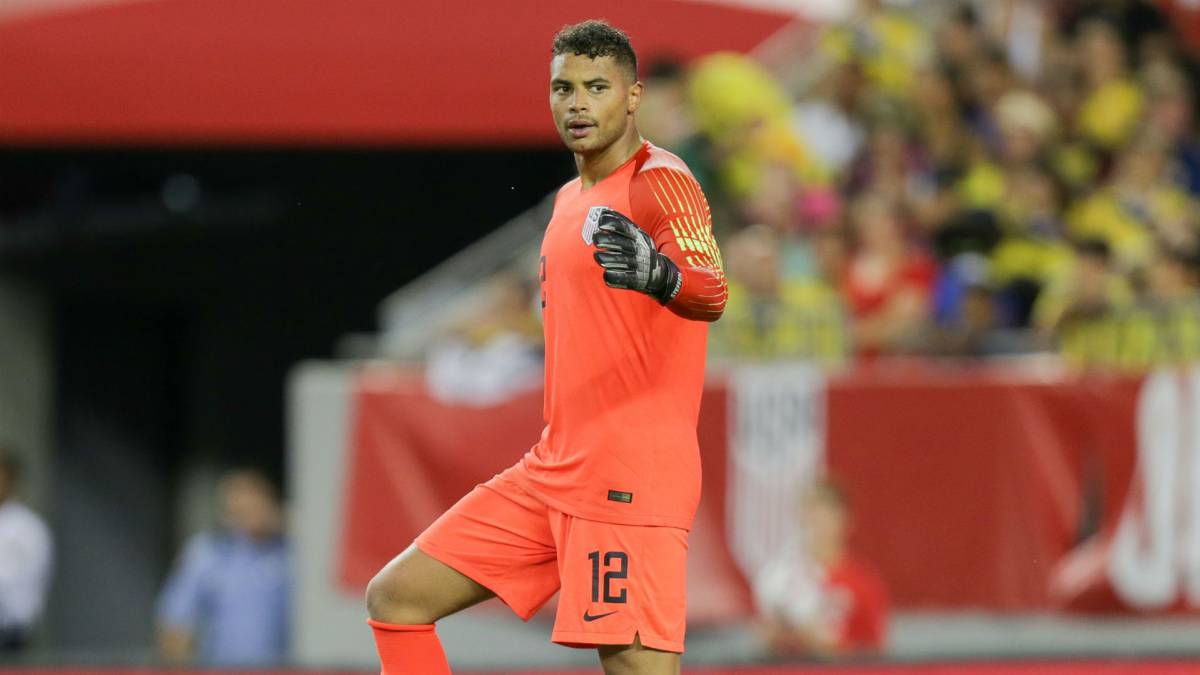 Zack Steffen in action with the US men's national team