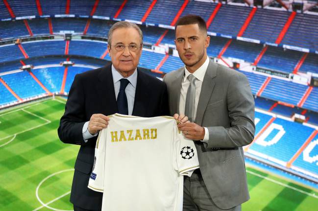 Numberless | New Real Madrid signing Eden Hazard is unveiled by Florentino Perez.