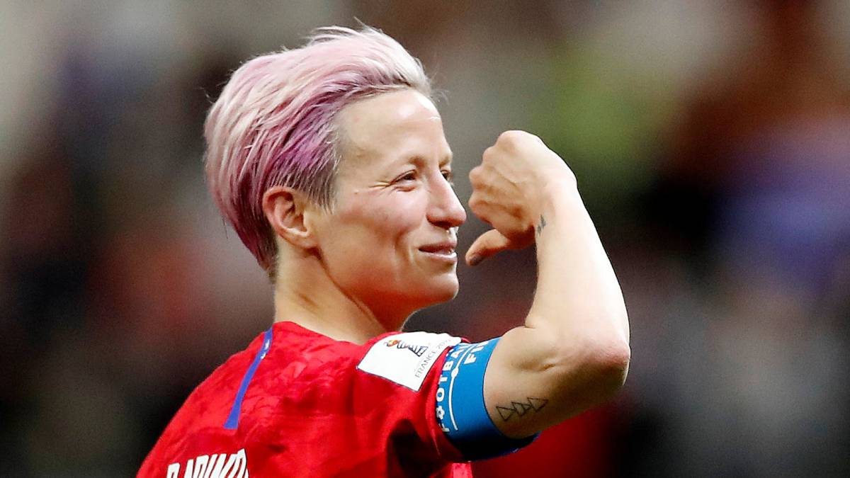 Megan Rapinoe of the U.S. celebrates after the match