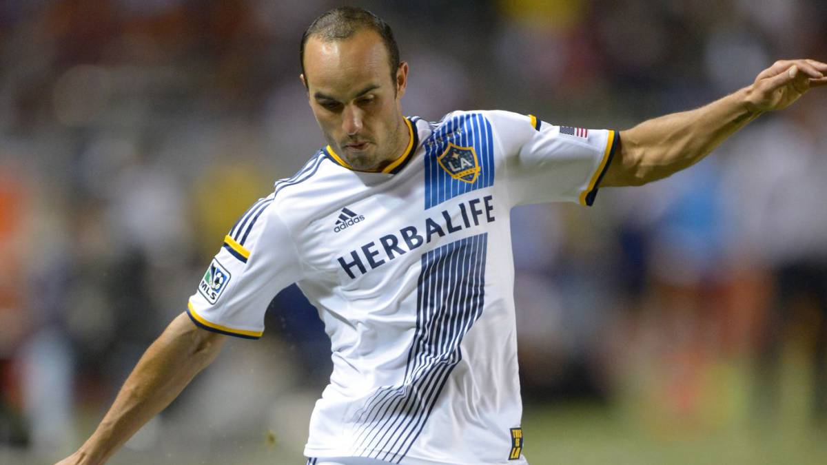 Landon Donovan in action with LA Galaxy
