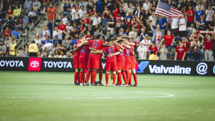 United States men's national team pep talk before the Gold Cup match against Panama