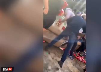 Liverpool fan who pushed man into Barcelona fountain banned