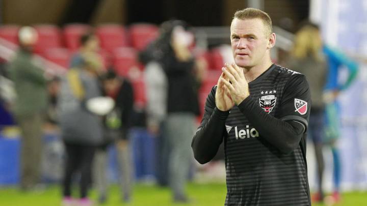 Wayne Rooney with DC United after an MLS match