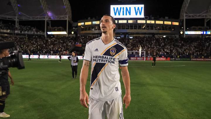 Zlatan Ibrahimovic after the win against LAFC in El Trafico match