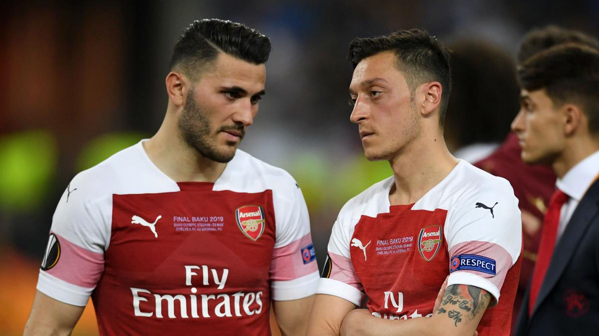 Ozil and Kolasinac out for Arsenal after 'further security incidents'