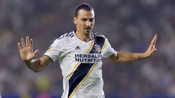 Zlatan Ibrahimovic with LA Galaxy of the MLS