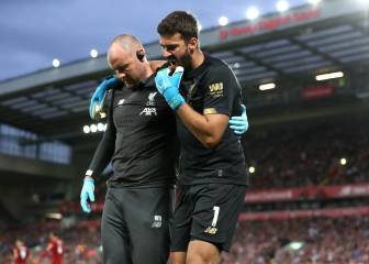 Liverpool’s Alisson sidelined for 4-6 weeks