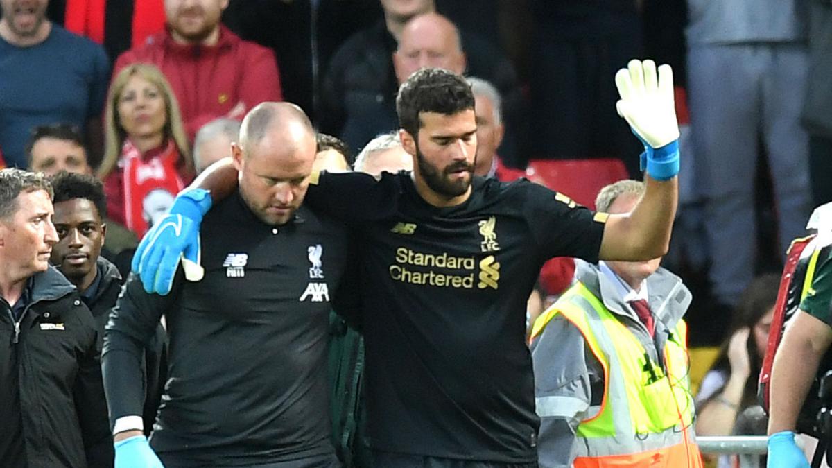 Alisson improving but 'not that close' to Liverpool comeback