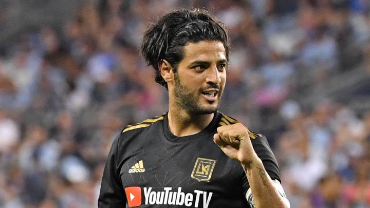 Carlos Vela celebrating with LAFC