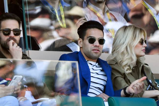 In the stands | Colombian and AS Monaco's forward Radamel Falcao.