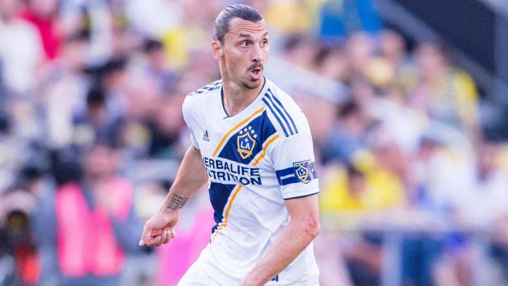 Zlatan Ibrahimovic in action with LA Galaxy
