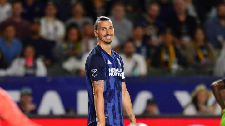Zlatan Ibrahimovic during the game against Seattle Sounders