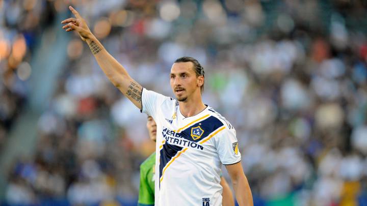 Zlatan Ibrahimovic with LA Galaxy of the MLS