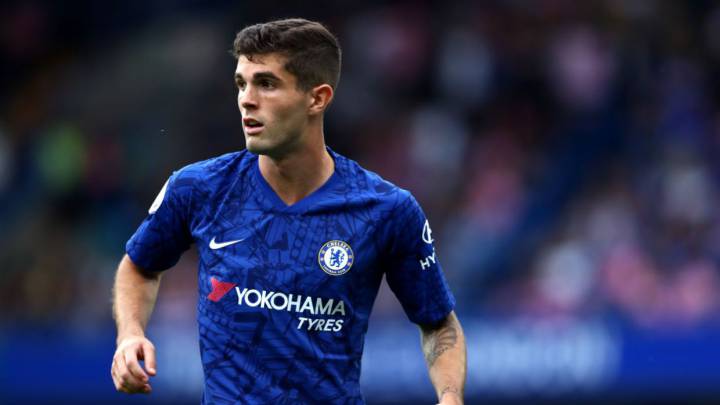 Christian Pulisic in action with Premier League side, Chelsea FC