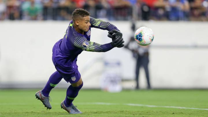 Zack Steffen in action with the US men's national team