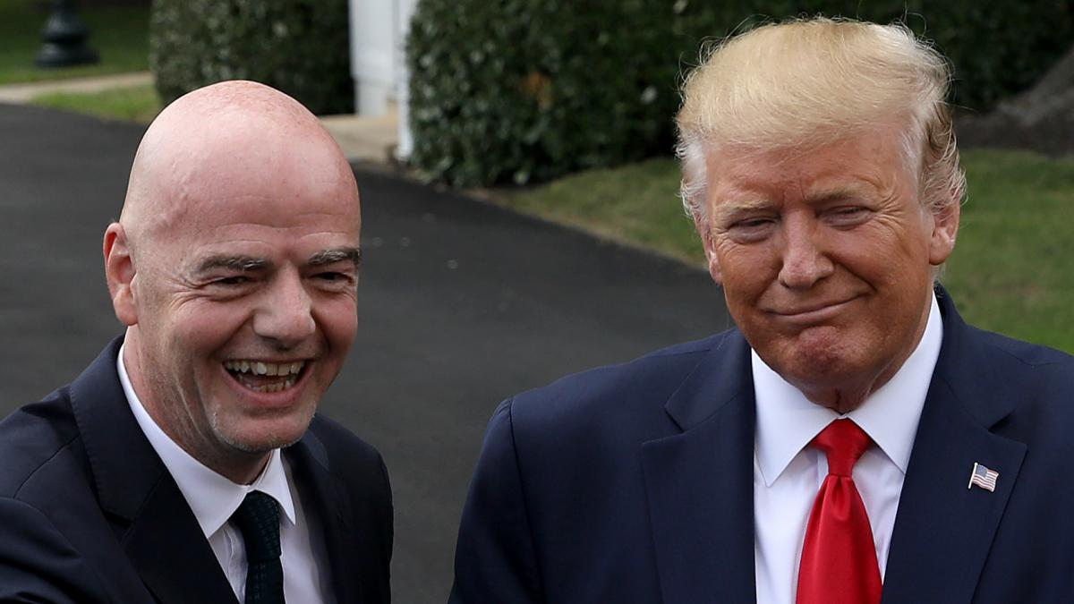 President Trump in talks with FIFA chief on how to make women's football 'more equitable'