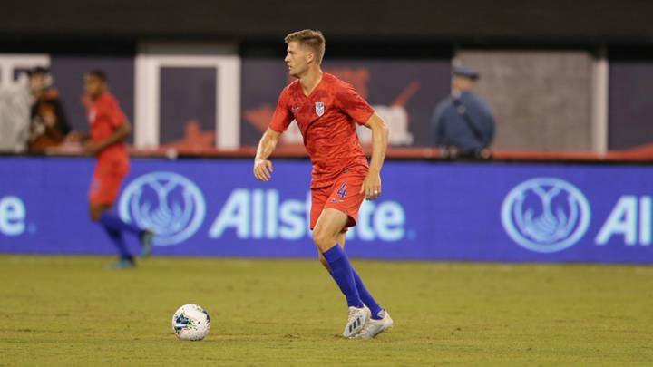 USA men's national team in action against Mexico