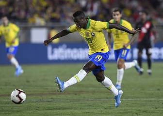 Vinicius makes international debut as Brazil stumble