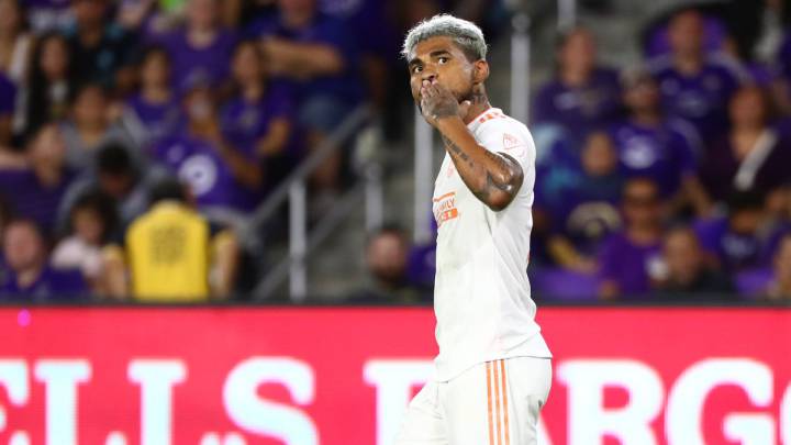 Josef Martinez celebrating after scoring with Atlanta United