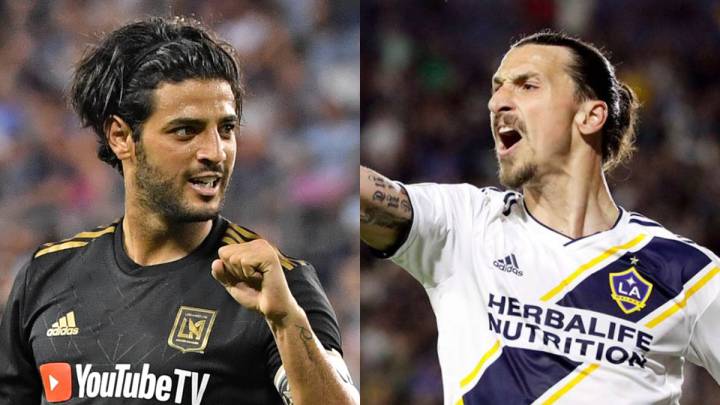 Collage of Carlos Vela and Zlatan Ibrahimovic
