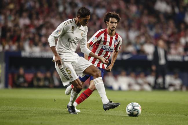Raphael Varane in action.