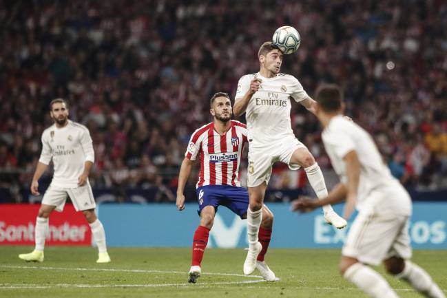 On the head | Federico Valverde.