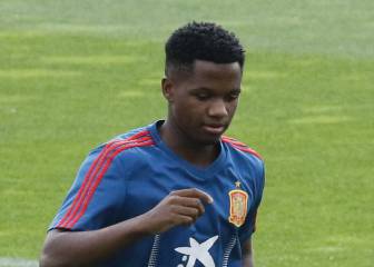 Barcelona teenage sensation Ansu Fati makes Spain debut