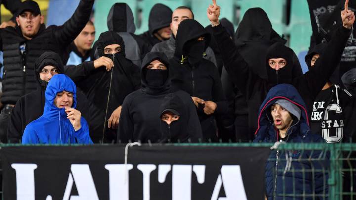 Bulgarian police detain six over racist abuse at England game