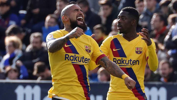 Vidal helps unconvincing Barcelona to Leganés victory