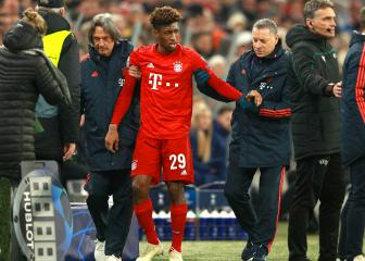 Bayern lose Coman after knee scare in Tottenham encounter
