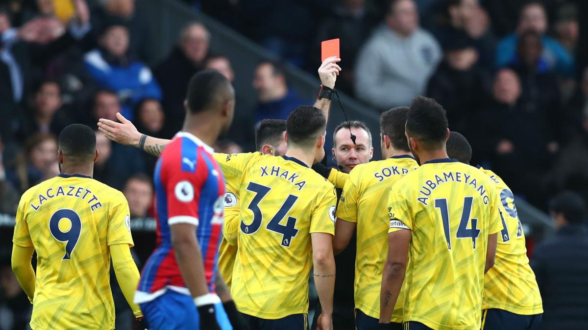 It looked nasty - Arteta has no complaints over Aubameyang's red card