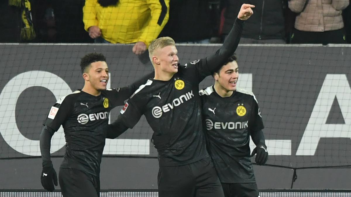 Haaland scores hat-trick off the bench on Borussia Dortmund debut
