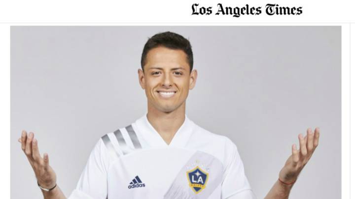 LA Times shows pictures of Chicharito with LA Galaxy kit