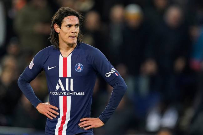 Am I going or what? Edinson Cavani appears to be thinking.