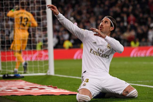 Defends and scores | Real Madrid's Spanish defender Sergio Ramos.