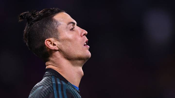 Cristiano at the Santiago Bernabéu to watch El Clásico
