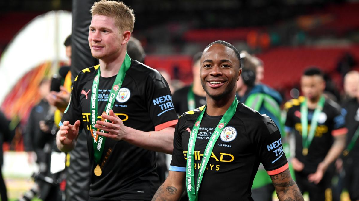 Sterling: Man City 'fully focused' on completing treble