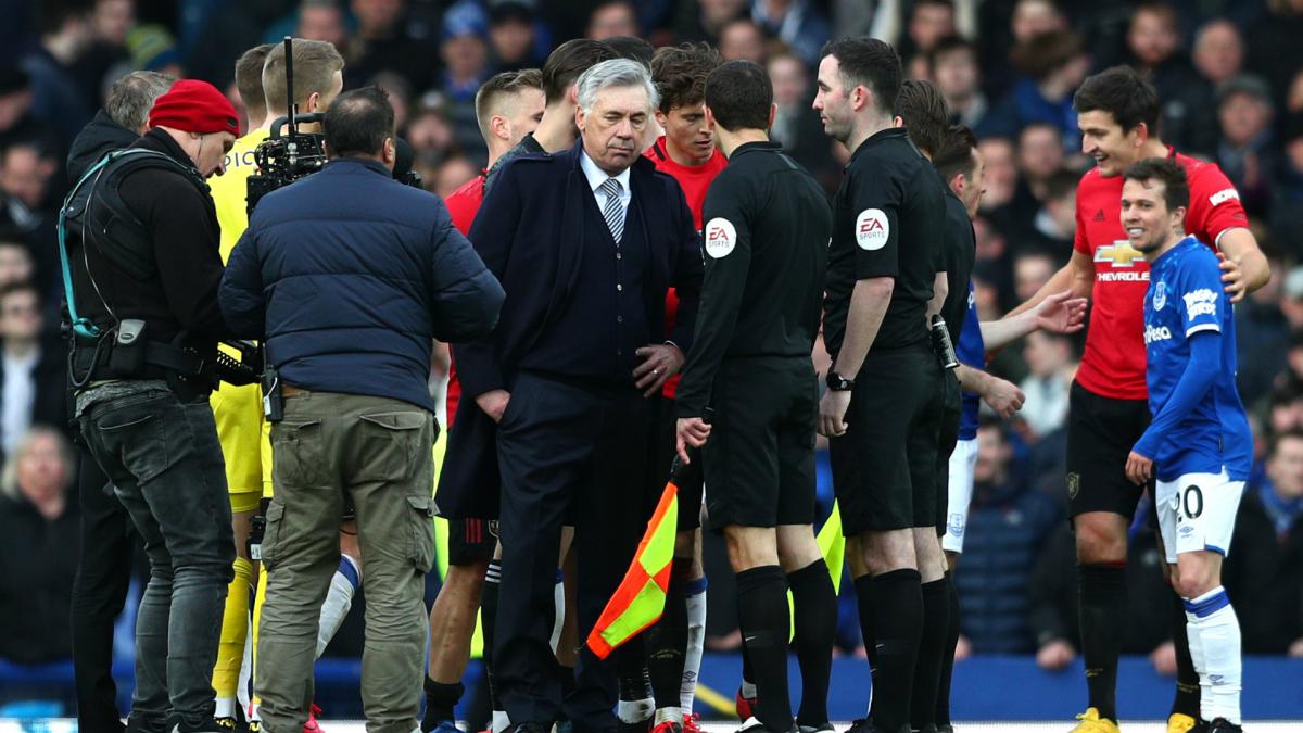 Ancelotti hit with FA misconduct charge following red card against Man Utd