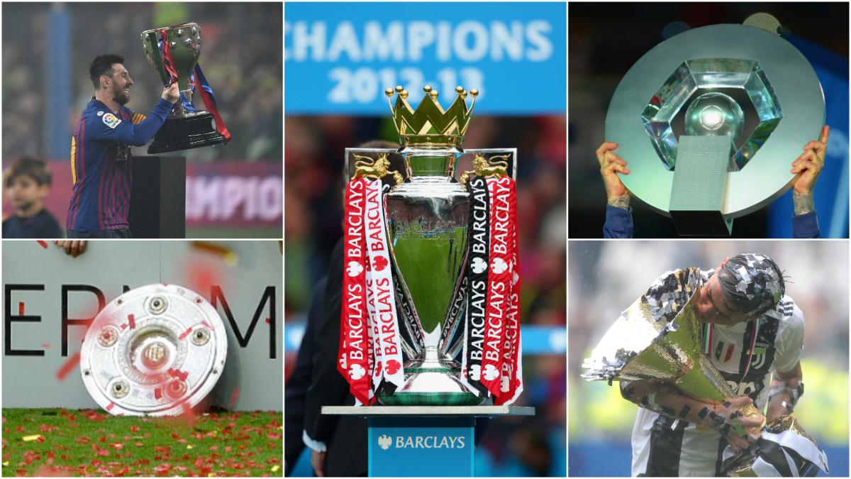 Coronavirus: Alternate history - the previous 10 champions if leagues stopped where they are now