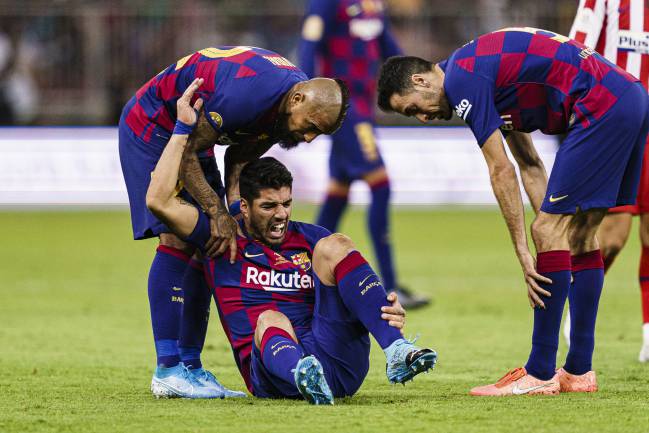 Character | Former Liverpool star, now at Barcelona, Luis Suarez.
