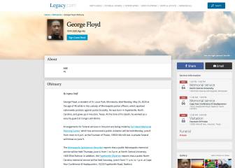 George Floyd Obituary: how to sign the guestbook