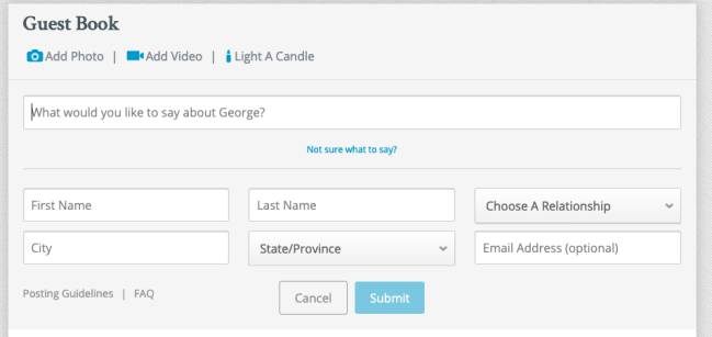 George Floyd Obituary: how to sign the guestbook