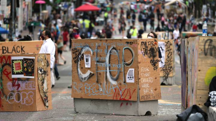 Teenager shot dead in Seattle protest zone