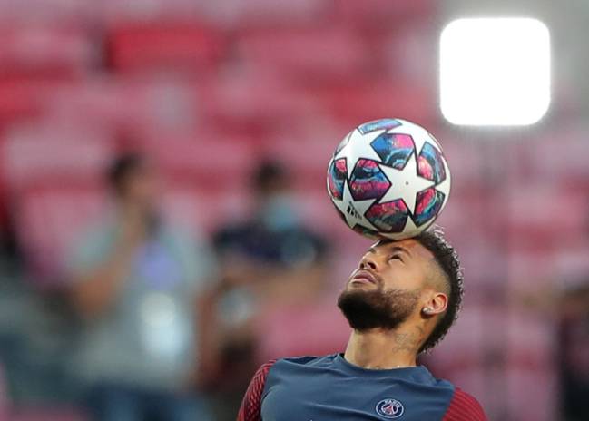 The boy can play | Paris Saint-Germain's Neymar trains ahead of final.