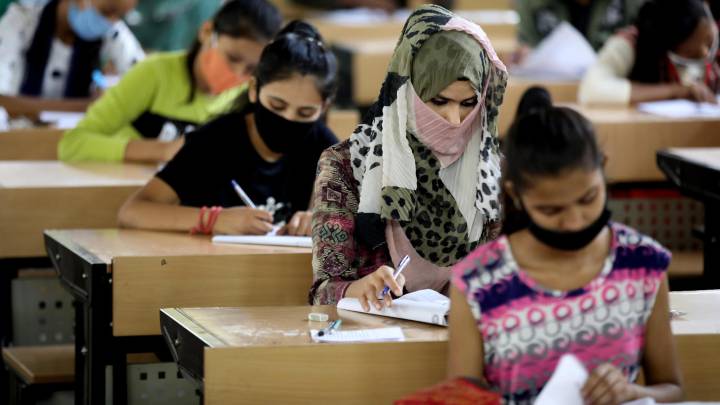 Students in several Indian states return to schools for the first time since March