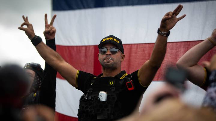 Who are the Proud Boys to whom Trump said "stand back and stand by"?