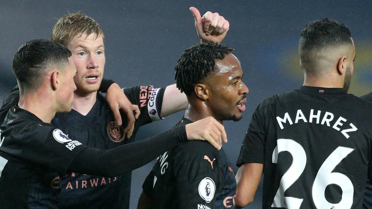 Sterling impressed by depleted Man City as his league-leading form continues